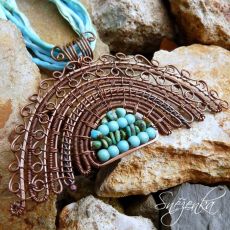 Inka - variabilní náhrdelník s hedvábím