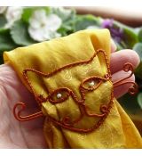 Kočka - spona na pleteninu, šátek