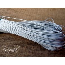 Voskovaná bavlněná šňůrka šedá, 0,7 mm NM044
