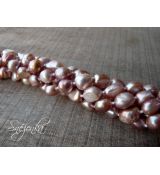 Říční perly fialové velké
