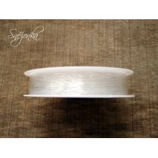 Silikonová pruženka (gumička) čirá, 0,8 mm, cívka 8 m NM045