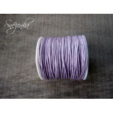 Voskovaná bavlněná šňůrka fialová, 1 mm NM049