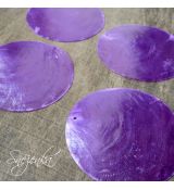 Perleťový přívěsek fialový, 65 mm, 1 ks