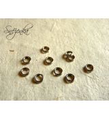 Dvojité kroužky chirurgická ocel 316L 5 x 0,7 mm, 30 ks Kmpt062