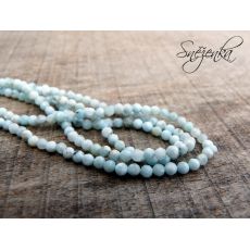 Larimar broušená kulička 2 mm