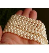Říční perličky bílé 6,5x5 mm, 1 ks