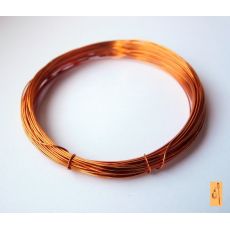 Lakovaný měděný drát 0,5 zlatavý - 10 metrů