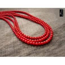 Korál bambus kulička 4 mm, 1 ks M012