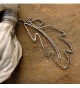 Labutí pírko - náhrdelník a hedvábný šátek 2 v 1
