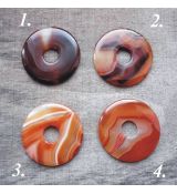 Donut achát červený, průměr 50 mm, 1 ks M059