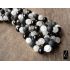Křišťál a onyx - směs kuliček 10 mm, 4 ks M077
