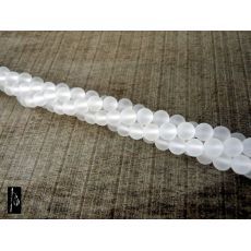 Křišťál mat kulička 6 mm, 1 ks M079