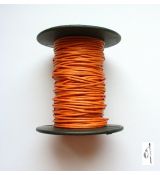 Voskovaná bavlněná šňůrka oranžová, 1 mm