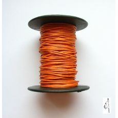 Voskovaná bavlněná šňůrka oranžová, 1 mm