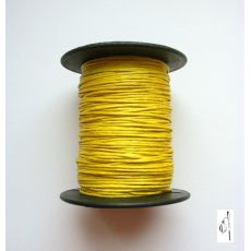 Voskovaná bavlněná šňůrka žlutá, 1 mm NM022