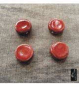 Keramická placička červená 20 mm, 1 ks