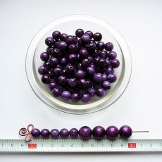 Mramorová kulička fialová 10 mm, 1 ks