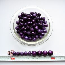 Mramorová kulička fialová 10 mm, 1 ks K026