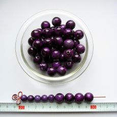 Mramorová kulička fialová 14 mm, 1 ks