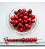 Mramorová kulička červená 14 mm, 1 ks