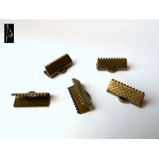 Koncovka 16x8 mm, staromosazná barva, 1 ks Kmpt021