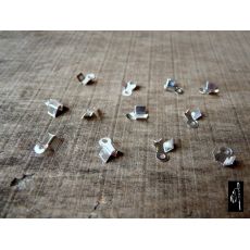 Koncovka 4x9 mm stříbrná barva, 1 ks Kmpt026