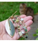 Lesní jitro - přírodní náhrdelník