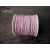 Voskovaná bavlněná šňůrka růžová, 1 mm