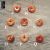 Donut achát červený, 25 mm, 1 ks M058