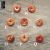 Donut achát červený, 25 mm, 1 ks